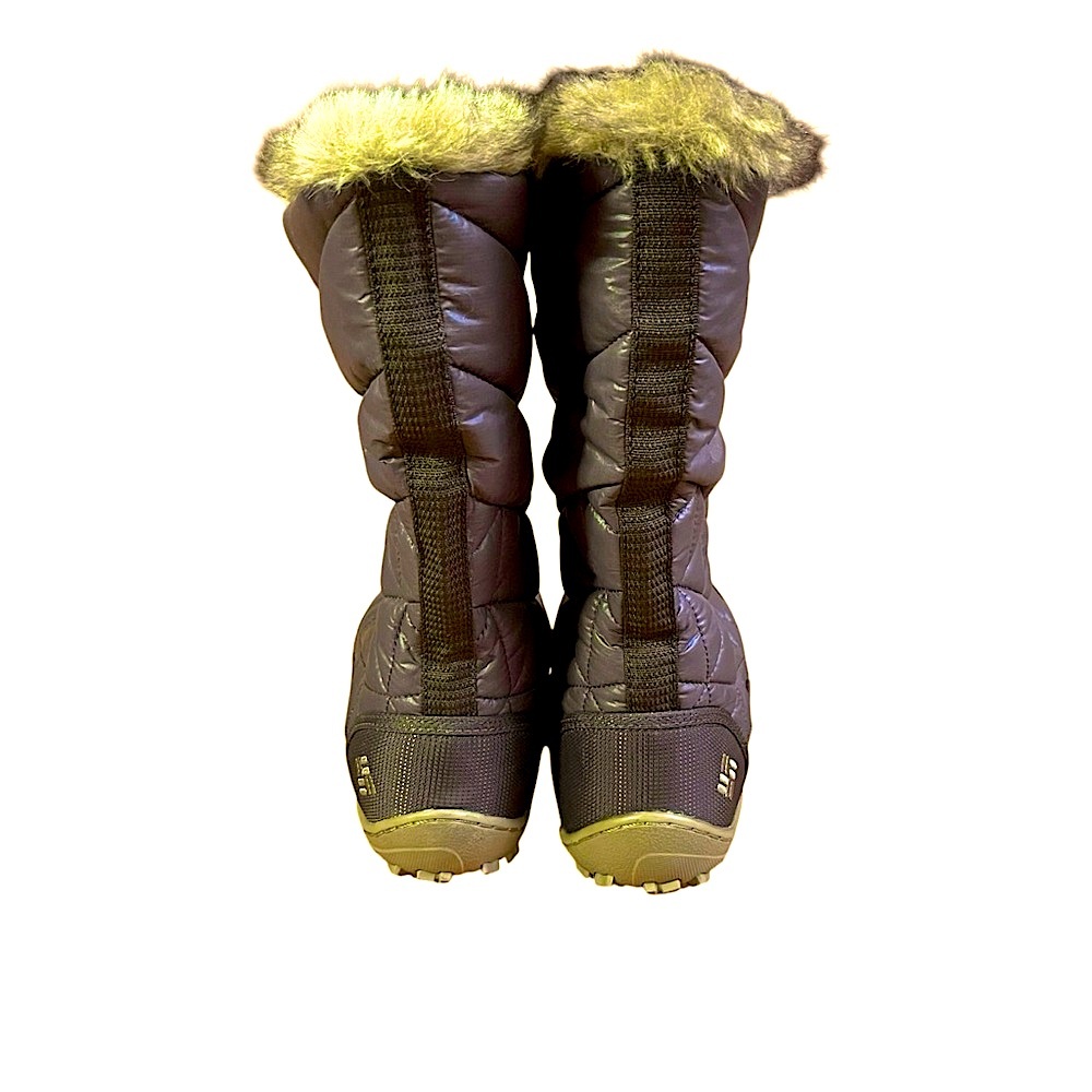 Columbia Ice Maiden‎ II Winter Snow Boots Black Quilted Faux Fur Women’s 8 - Picture 6 of 8